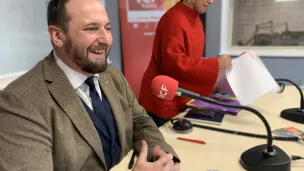  Christophe Arend dans les studios de RCF à Metz