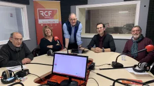 Autour de Roger Cayzelle cette semaine, Marie Madelaine Maucourt, Pascal Trunck, Jean Lousi Baudoux et Cédric Rouillon. 