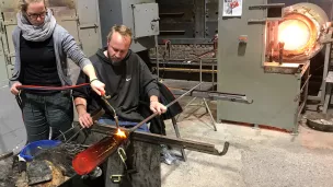 Souffleurs de verre de l'Ecomusée de Fourmies  © RCF hauts de France Anne Henry