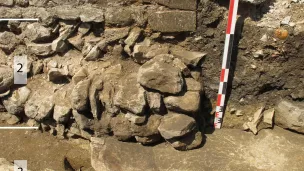 Fouilles de l'église de Saint-Hymetière © D. Billoin