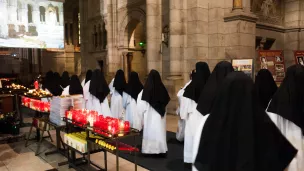 Bénédictines lors de la messe solennelle, au Sacré-Cœur de Montmartre, Paris ©Jean-Marie HEIDINGER/CIRIC