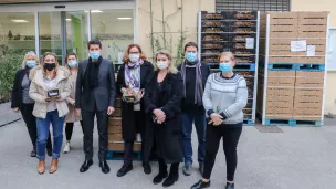 La réception des clémentines à Cannes - Photo Mairie de Cannes