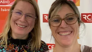 Céline Cusset Diverty Events et Annelise Jost dans le studio de RCF Isère