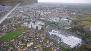 Cholet vue du ciel © RCF Anjou