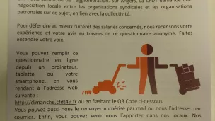 Enquête CFDT 49 © RCF Anjou