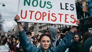 Marche des étudiants et lycéens pour le climat à Paris, le 15/03/2019 ©Jean-Matthieu GAUTIER/CIRIC