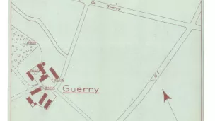 Plan de l'époque des puits de Guéry. ©Archives départementales du Cher