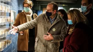 Guillaume Fievet lors d'une visite du musée de la Savonnerie du Midi. DR