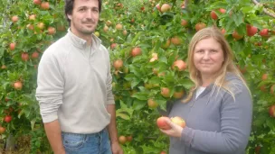 Vincent et Fabienne Jouin, des Vergers d'Aulaines © site Bienvenue à la Ferme