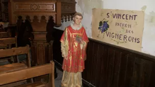 St Vincent, patron des vignerons. © Image libre de droits.