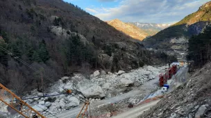 La route de Castérino, en reconstruction - Photo RCF