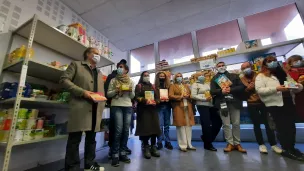 L'équipe du Secours Populaire à Valbonne inaugure ses locaux - Photo RCF Nice Côte d'Azur