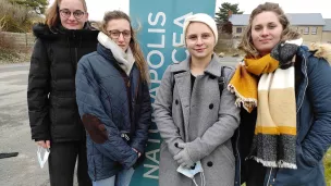 Quatre étudiantes du lycée agricole Naturapolis de Châteauroux.