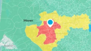 La qualité de l’air est mauvaise depuis le début du week-end à Bordeaux et en Gironde, ©Capture écran ATMO.