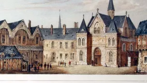 Vue du collège de Sorbonne en 1550 ©Wikimédia commons