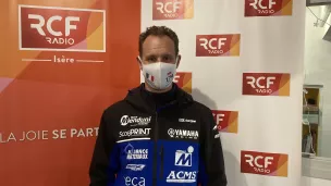 Alexandre Giroud dans les studios de RCF Isère - Janvier 2022