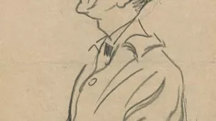 Caricature de Gabriel Nigond par Charles Gir (1914).