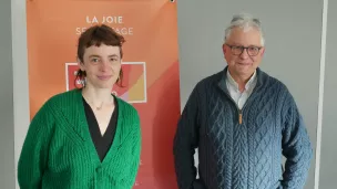 Noémie Boutin et P. Hervé-Marie Cotten © RCF Sarthe