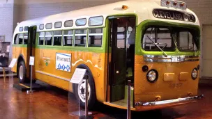 Le bus dans lequel Rosa Parks  est montée le 1er décembre 1955, exposé au musée Henry Ford à Dearborn, dans le Michigan ©  Mhermen CC BY-SA 3.0, 4_bus