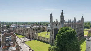 King's College chapel, Cambridge from Great St Mary's church ©Unsplash