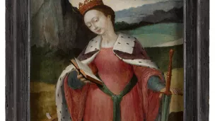 Anonyme, Sainte Catherine d'Alexandrie, conservé à l'église de Pontvallain © Abbaye Royale de l'Épau