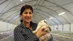 Roselyne Trassard est à la tête de la ferme de Rosie Lapin © Sarthe Tourisme