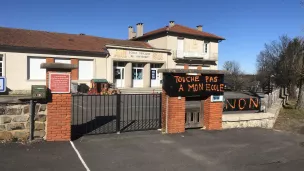 Les enseignants de l'école de Freycenet-Saint-Jeures répondent à l'appel à la grève lancé par les syndicats aujourd'hui. Un service minimum sera assuré. ©Cédric Bonnefoy