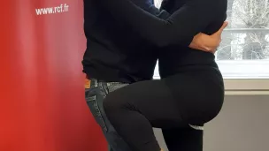 Barbara Ferreyra dans les studios de RCF Jerico Moselle