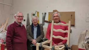 (de gauche à droite) Pierre, Jean-Michel Morel et Raphaël - © RCF Lyon (Didier Rodriguez)