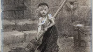 Cosette (Émile Bayard pour le livre Les Misérables de victor-Hugo (1862) ©Wikimédia commons