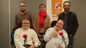 Résidents et accompagnateurs de la Maison Saint-Damien © RCF Sarthe