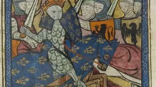 Bataille de Bouvines dans les Grandes Chroniques de France (v. 1330)