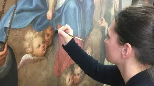Aurélie Terral Dreano dans son atlelier
