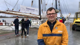 Guillaume La Grand, le directeur de la société TOWT qui a affrété le navire Avontuur ©Clément Guerre 