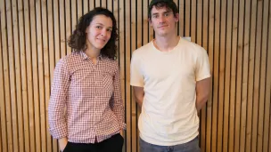 Julia Moncla (à gauche) et Thomas Demay - © RCF Lyon