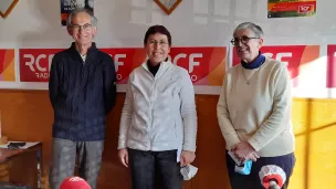 Anne Arnaud, Soeur Catherine Fromager et Jean Guy Périllat mars 2022