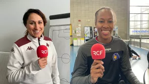 Jessica Silva (FC Metz) et Orlane Kanor (Metz Handball)