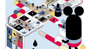 Affiche du Festival d'Angoulême 2022 signée Chris Ware