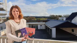 Géraldine Hary, maire de Trégourez et auteure jeunesse @ Christophe Pluchon, RCF 2022