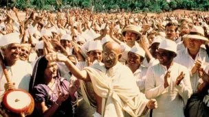 Gandhi pendant la Marche du Sel en 1930