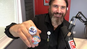 Stéphane Ulrich dans les studios de RCF à Metz