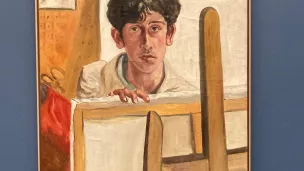 Boris Taslitzky, autoportrait au chevalet 1925  © RCF Hauts de France Anne Henry