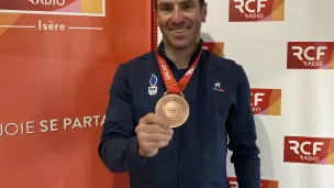 Maurice Manificat et sa médaille de Bronze des JO de Pékin 2022