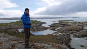 Eric Armynot sur les Iles Kerguelen Crédit Eric Armynot