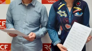 Jean-Jacques Dominé et Laurence Cuche présentent le premier festival "Et si un jour" ©RCF Jura - Mars 2022