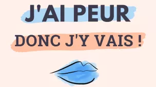 Logo "J’ai peur, donc j’y vais"  © Stef Bluelips