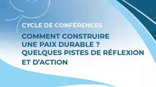 Affiche - conférences sur la paix 