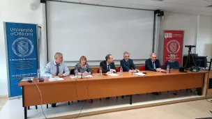 Eric Blond au coté de François Bonneau ont présenté cette nouvelle formation à Orléans (Jean-Baptiste PIERRON/RCF)