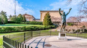 © Alamyimages. Statue en hommage à la saga Rocky à Philadelphie. 