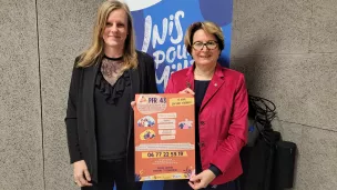 Lucy Kendrick, directrice, et Marie-Andrée Blanc, présidente de l'Udaf de Haute-Loire